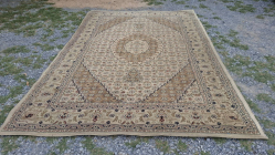 A Large traditional oriental-style area rug size 200x287 cm