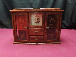 A Jewelry Box with working Clock,all in good condition 
