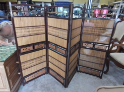 Pair of 4 Panels each wood partition screen room divider 
H.120cm.
W.49cm.