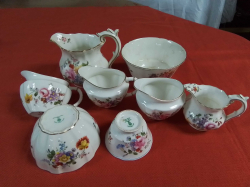 8 Various Royal Crown Derby Jugs and bowls. 