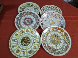 6 Old Wedgwood Calendar Plates
