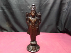A Vintage old antique carved rosewood Lord Vishnu preserver and protector Hindu deity 31 cm high perfect conditions