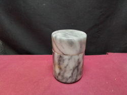 A Marble jar with lid