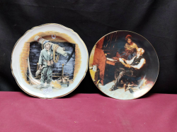 Cavershall plate the Chimney sweep mark to base and Edwin M. knowles the love letters plate to base  10