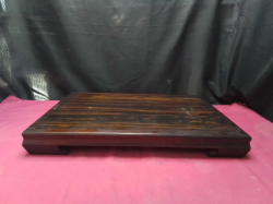 Rare Vintage Mun Ebony Classic Rectangular Silhouette Dark Bonsai stand .