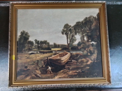 Oil print on board size 54x46 cm