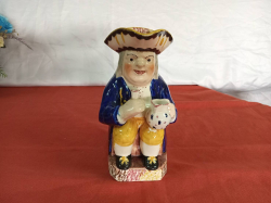 A Large Old Toby Jug cira 1850. W.13 Cm H.25 cm