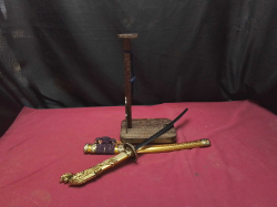 Japanese Decorative Miniture Samurai Sword Display .