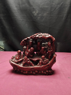 8 Chinese Immortals feng Shui , Shoushan Stone Figurine.