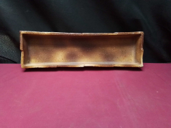 Heavy Large Brown Ceramic Rectangle Planter 
L45cm.
H7.5cm