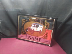 A Lovely beer sign mirror 
W44cm.
L60cm.