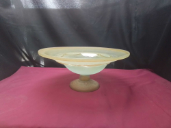 A Large opaque glass fruit bowl