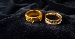 2 Gold Plated fashion rings.(Size 7)