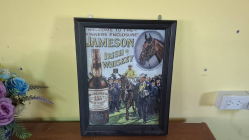 A Jameson Whiskey Advert framed of the Derby 1951. Size 35x44 cm