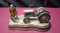 Border Fine Arts 'An Early Start' (Massey Ferguson Tractor), model. Dimensions W.13 L.26 cm
