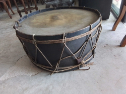 An Old campaign drum in good order 
W62cm.
H32cm.