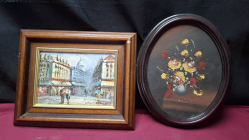 2 small oil painting. Dimension 27x22 cm