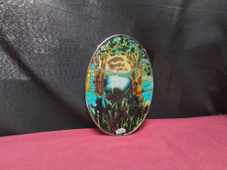 Stained glass landscape by Joan baker
H23.9cm
W16.2cm.