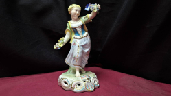 A rare antique Royal Crown Derby figurine SPRING with early 1784-1825 mark, 22cm high in perfect condition