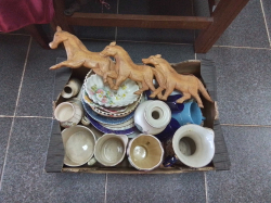A Box of Mixed China and other item