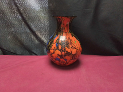 special made Murano multicolor vase 
H25.7cm.
W16cm.