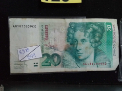 GERMANY 20 MARK 1991 Pick-39a PMG 66 EPQ GEM UNC 