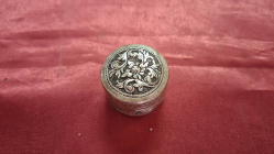 A Small Silver Trinket or Pill Box 