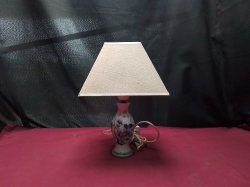A Small Vintage Ceramic table Lamp Floral design 
H32cm.