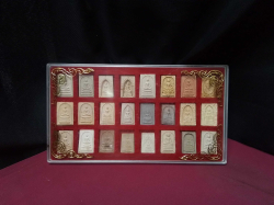 24 Thai amulets in display box 
200-400thb