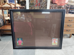 A Large Framed Glazed 
H90cm. W113cm.