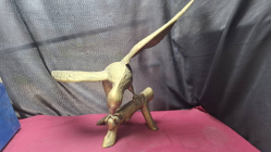 A Large Bronz Brass Hawk Eagle Statue on branch
H50cm. W65cm.