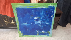 Abstract oil on canvas. Dimensions 80x80 cm