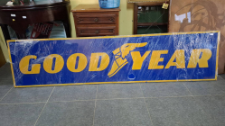 Large Vintage Goodyear Tyres Sign. Dimensions 90x45 cm 