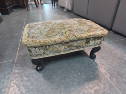 A Victorian gentleman footstool 
