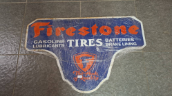 Vintage Firestone Tyres Advertising sign. Dimension 80x51 cm