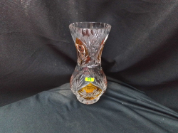 A yellow lenke vase 
H19cm. W9cm.