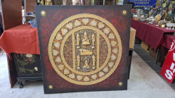 A beautiful Thai Buddhist 3D painting on canvas. Dimension 120x120 cm