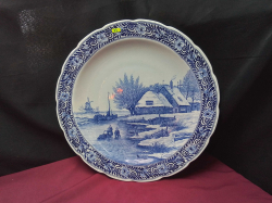 A Large Delft display plate 
W39cm. L39cm.