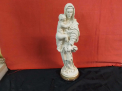 Madonna & Child Sculpture. Approx. 42 Cm base 12 cm
