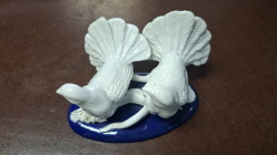 Capodimonte mark N under the crown a couple of doves figurine