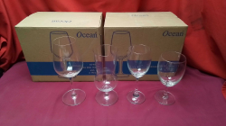 12 new Lexington red wine glasses boxed 