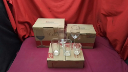A Job lot boxed of Mixed glasses and lotus tumblers and lemonade glasses 