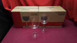 2 boxed of 6 new ocean Bordeaux.Red wine glasses 
(10 piece)