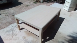 A Cream sqare table 118x78 Cm and 46 Cm high