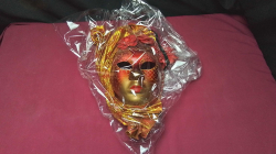 Red gold carnival mask