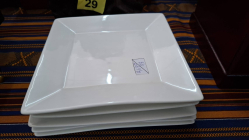 5 square side plates 
W17.9cm.