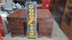Vintage upright Good year sign. Dimension 27.5x120 cm