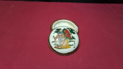 A Small marked hand painted Trinket box