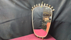 A Nice Brass mirror. 
H70 W36cm.