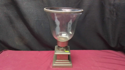 Hurricane Candle holder lamp.
H33 W12c.